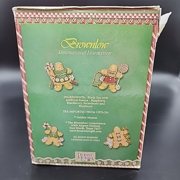 Vintage Sakura Debbie Mumm Sweet Gingerland Gingerbread House Ceramic Canister - Picture 11 of 14